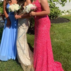 Scala sequin pink dress size 4